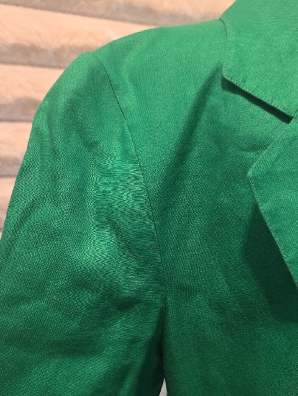 Louis Feraud Vibrant Green Single-Button Blazer - Picture 4 of 13